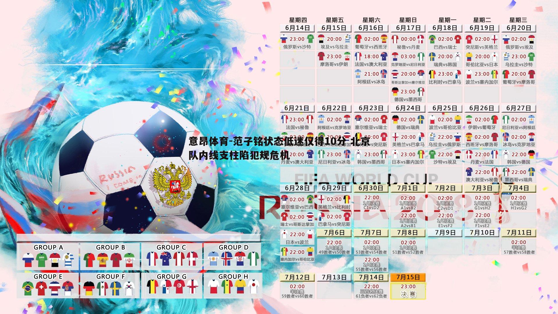 意昂体育-范子铭状态低迷仅得10分 北京队内线支柱陷犯规危机